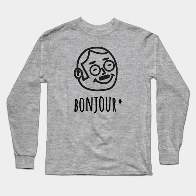 Bonjour hello France Long Sleeve T-Shirt by Mr Youpla